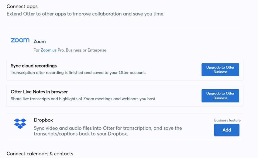 Otter Live Notes feature
