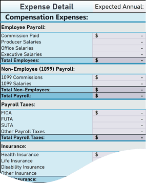 Agency Focus Budgeting Template - Excel Screenshot