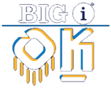 Big I OK icon white