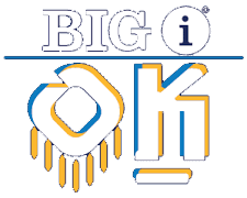 Big I OK icon white