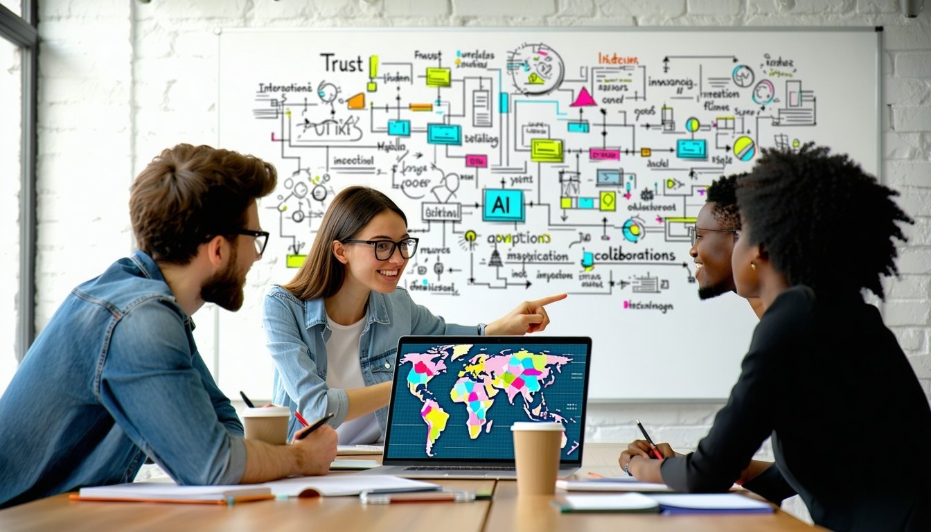 catalyit.comhubfsAI-Generated MediaImagesThe image depicts a diverse group of professionals gathered around a large conference table engaged in a