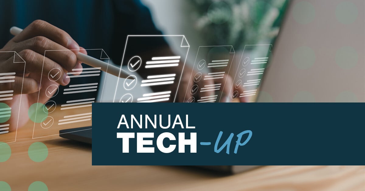 Annual Tech-up checklist graphic