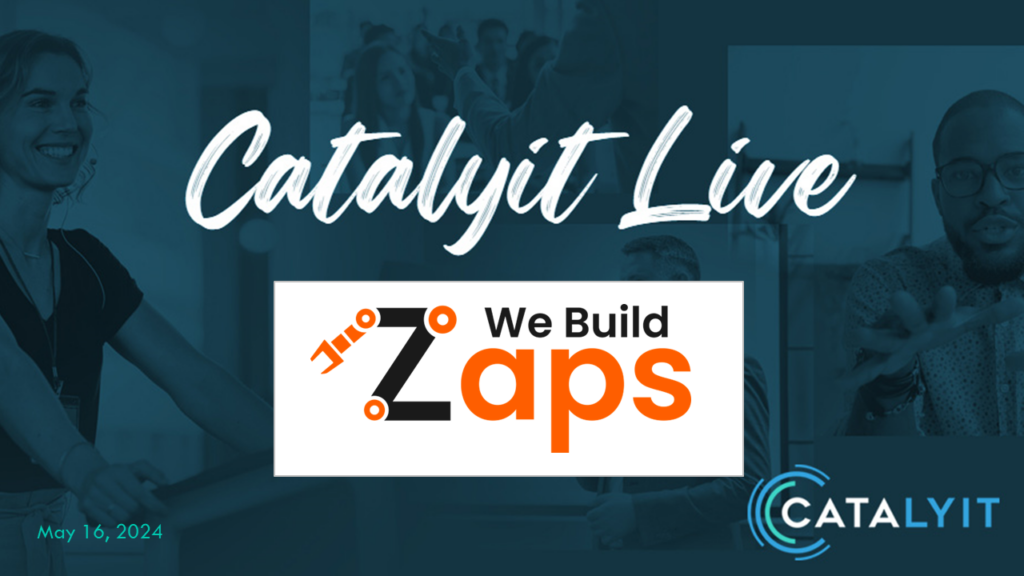 Catalyit Live Demo Lounge with We Build Zaps