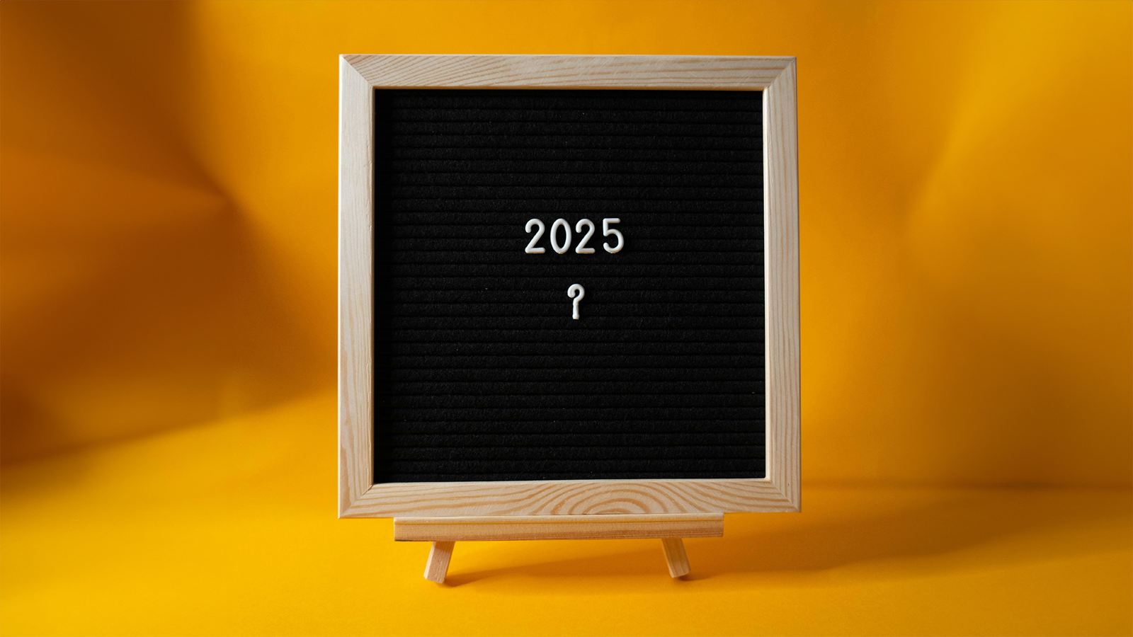 2025 question mark on sign